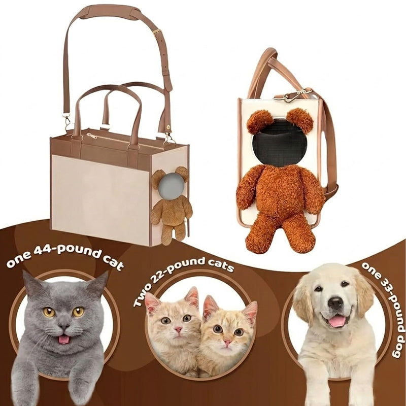 Soft Pet Travel Tote with Peek Window
