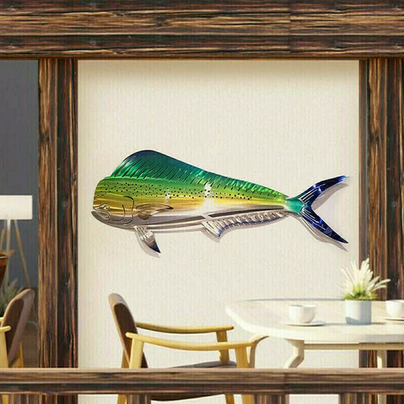 Metal Shark Art Wall Decor