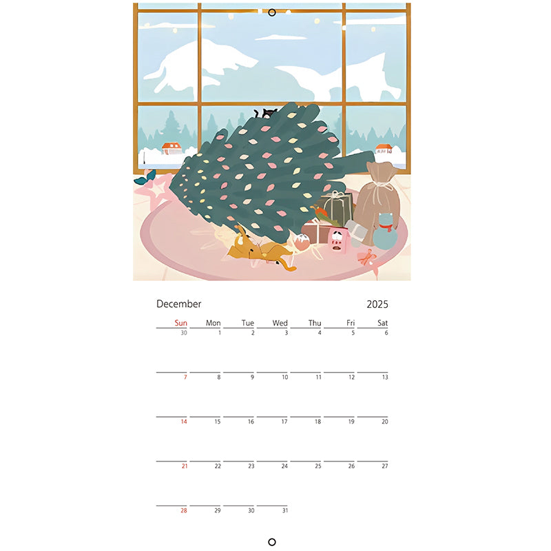 Oh My Cat Mischievous Cats 2025 Wall Calendar
