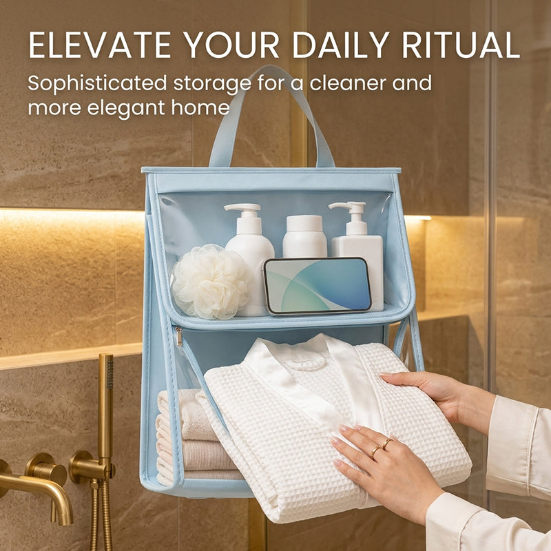 Waterproof bathroom garment bag