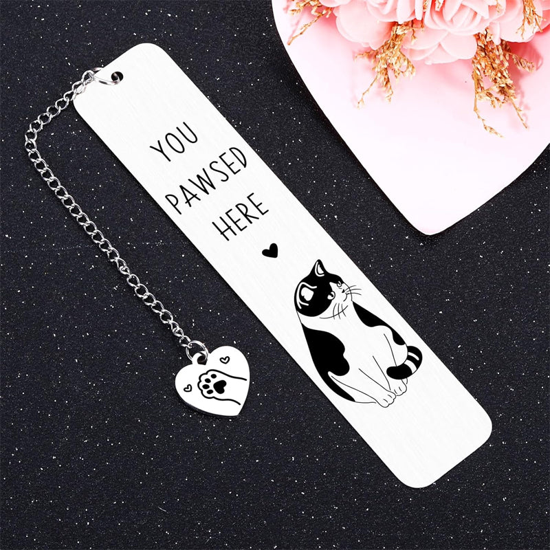 Stainless Steel Kitten Bookmark