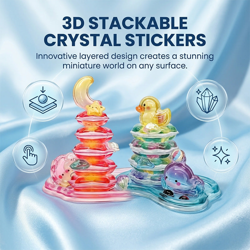 3D Relief Puffy Stickers