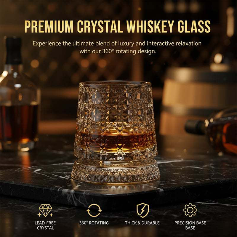 Rotating Whiskey Glass