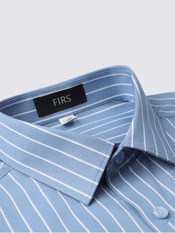 New Cotton Striped Contrast Color Shirt