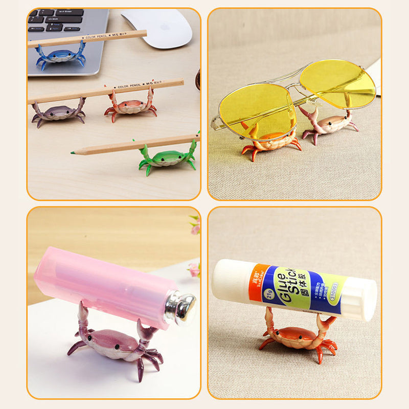 Weight Lifting Small Crab Pen & Glasses Holder