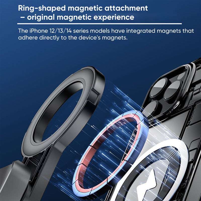 Portable magnetic selfie stick