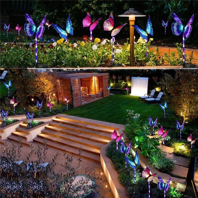 Outdoor Solar Garden Butterfly Lights Decor