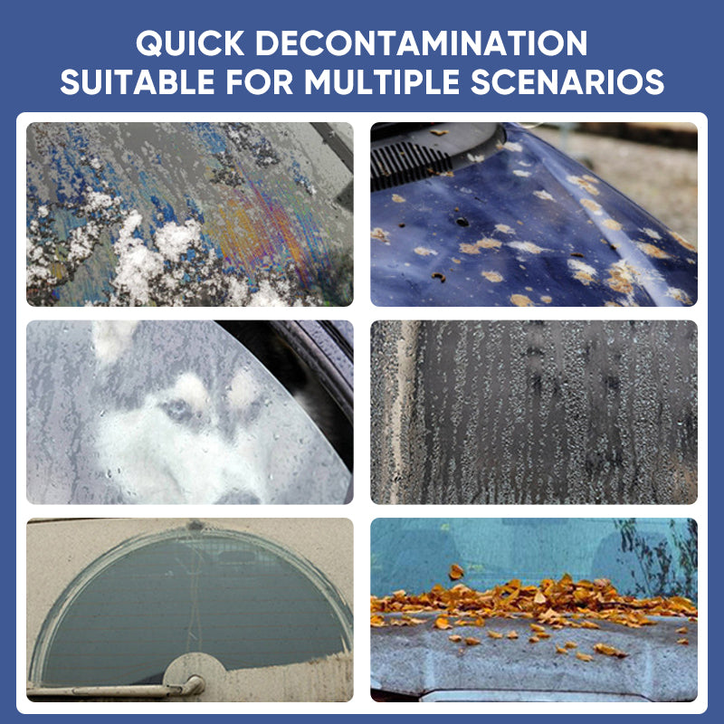 Wipes for removing oil films on car glass