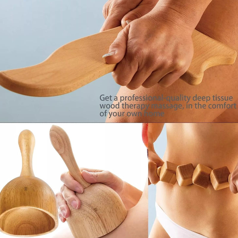 Beech Wood Massage Set
