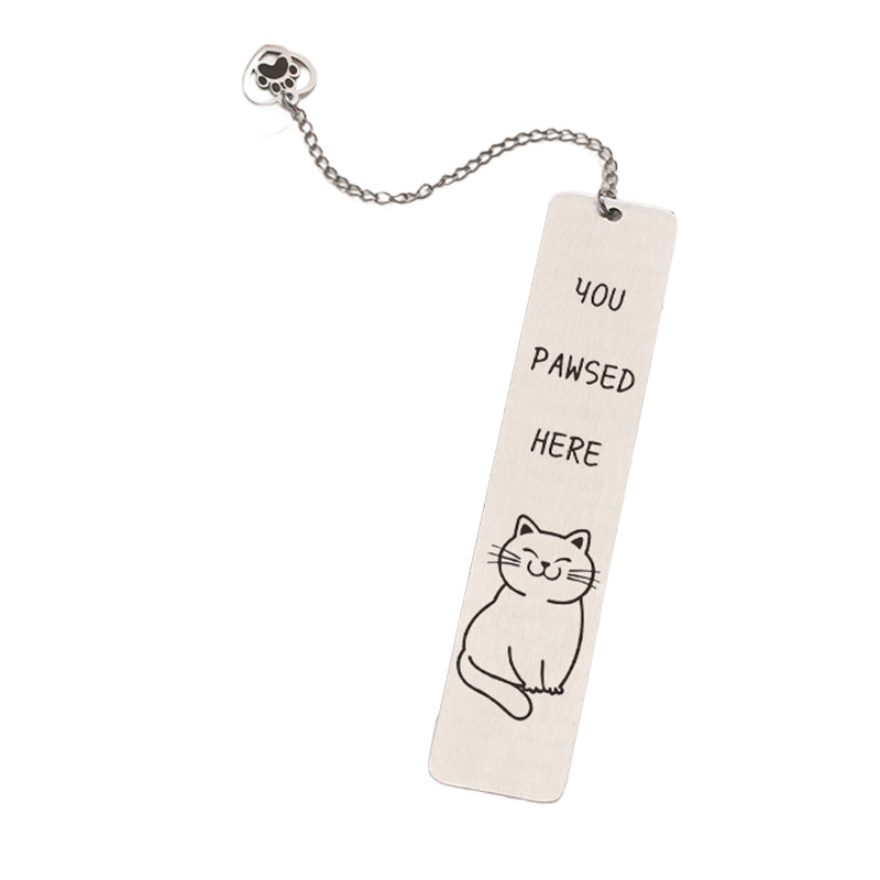 Stainless Steel Kitten Bookmark