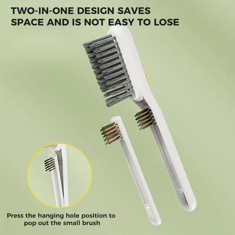 Multi-functional liquid-filled crevice brush