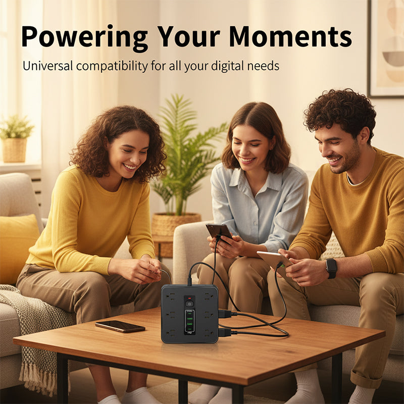 Smart USB Power Strip Extension Hub