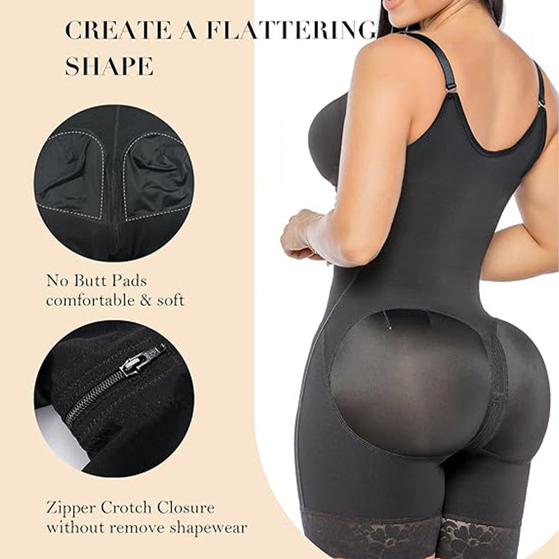 Zipper Bodysuit Shapewear