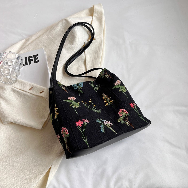 Embroidered Trend Tote Bag