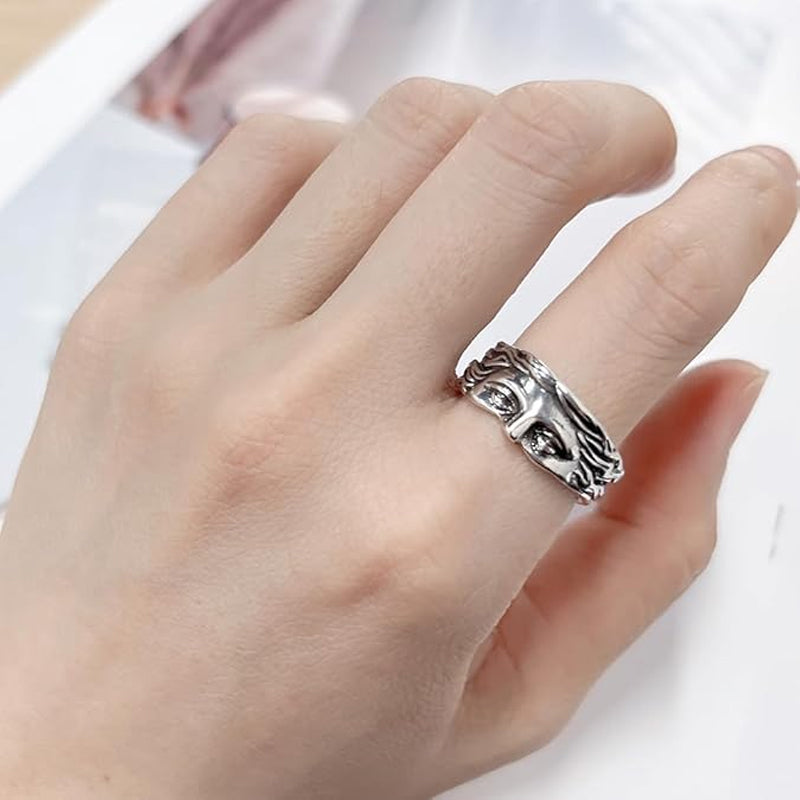 Vintage Venus Half Face Ring
