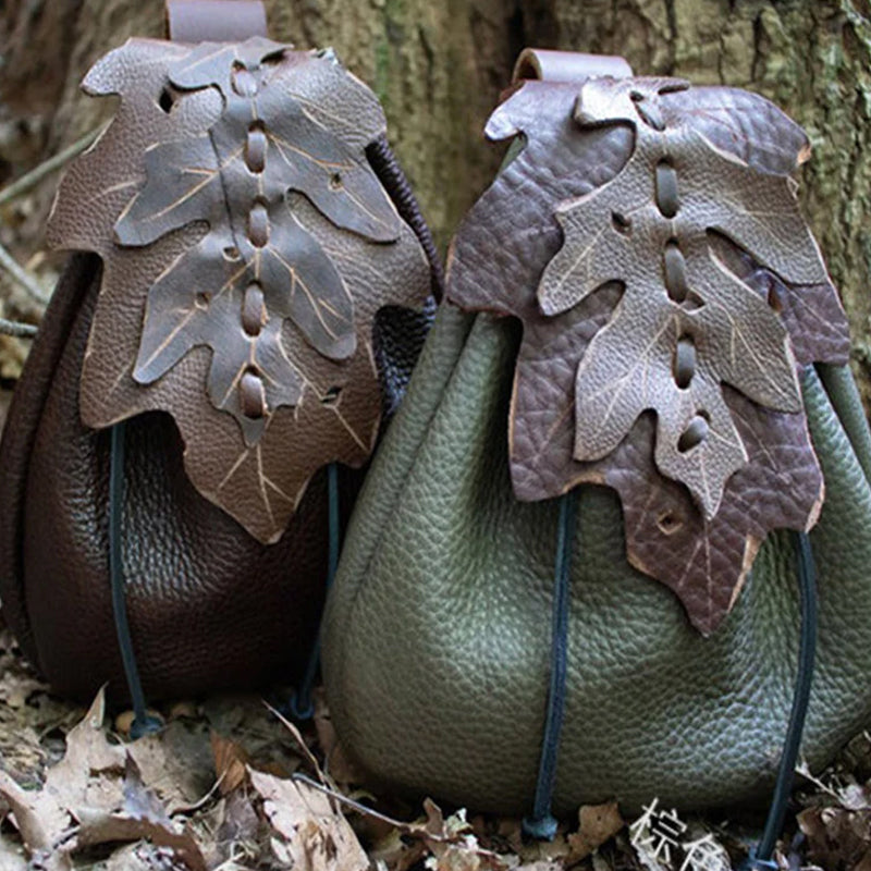 Medieval Leaf Belt Pouch