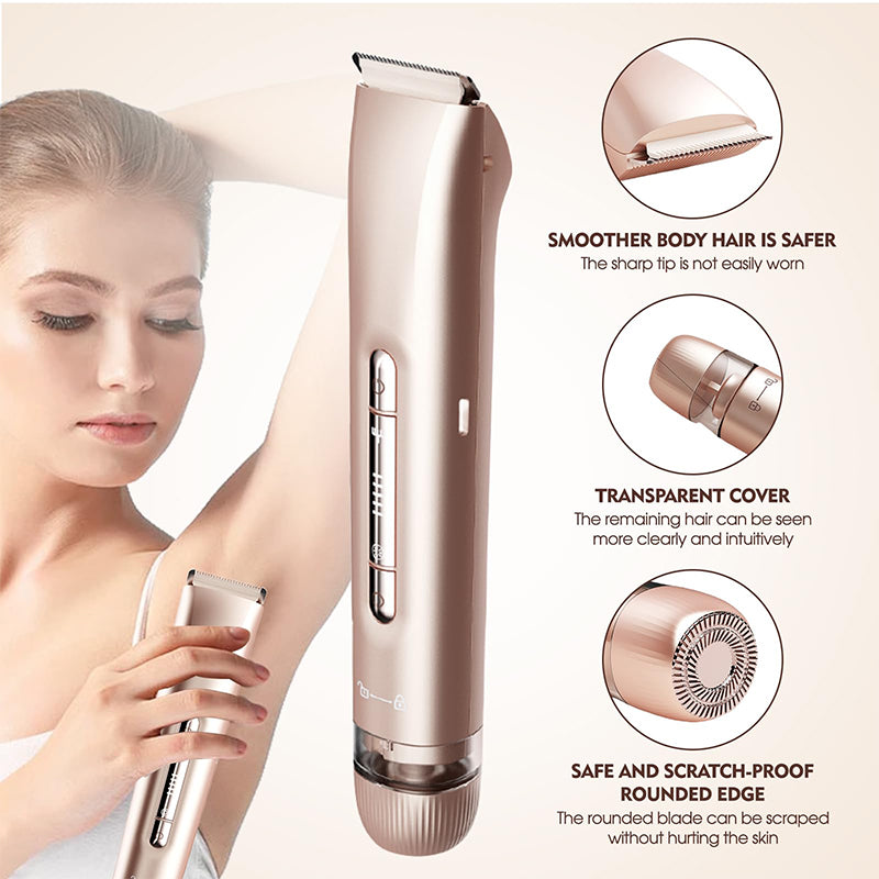 2-in-1 Electric Shaver & Bikini Trimmer for Women