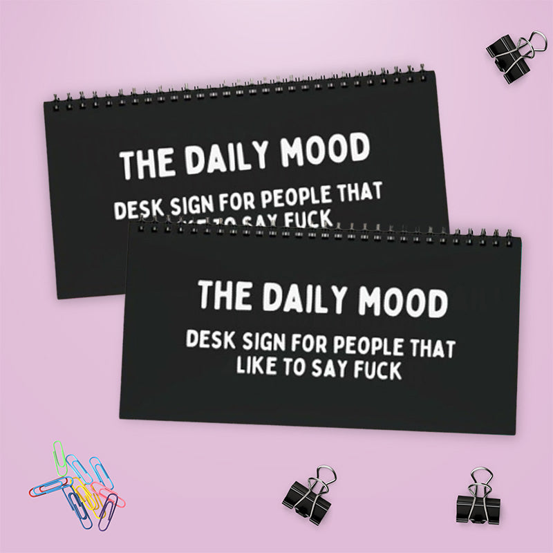 The Daily Mood Desk Sign