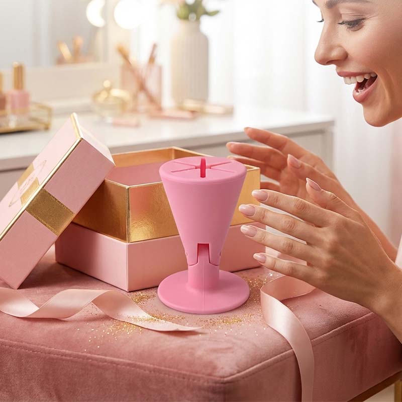 Anti-Tip Nail Polish Holder Stand