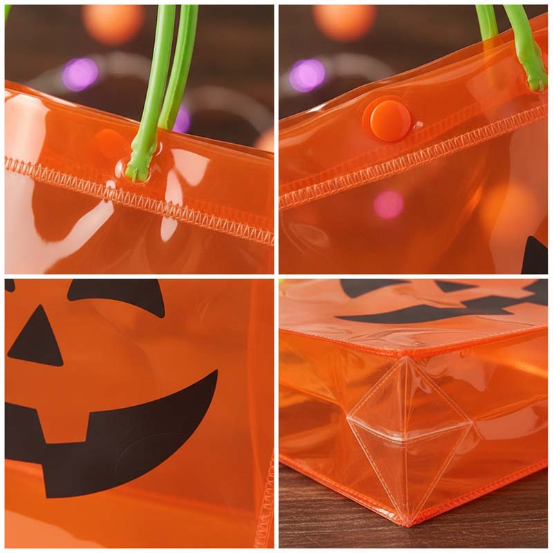 PVC Pumpkin Handle Bag