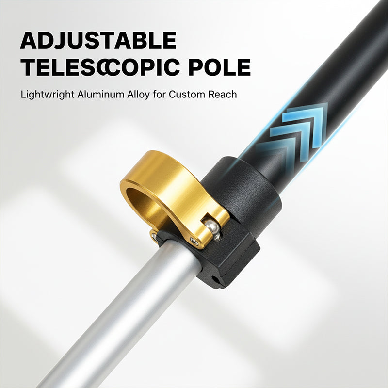 Stainless Steel Telescopic Rolling Ball Picker Collector Tool