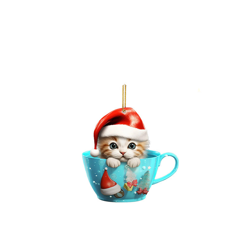 Christmas Cat Pendant