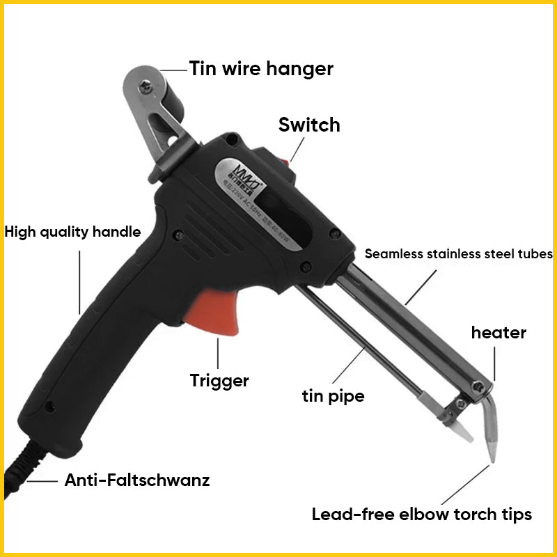 Endothermic handheld tin soldering machine