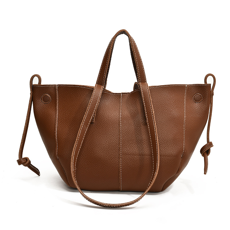 Urban Vintage Large-Capacity Tote Bag