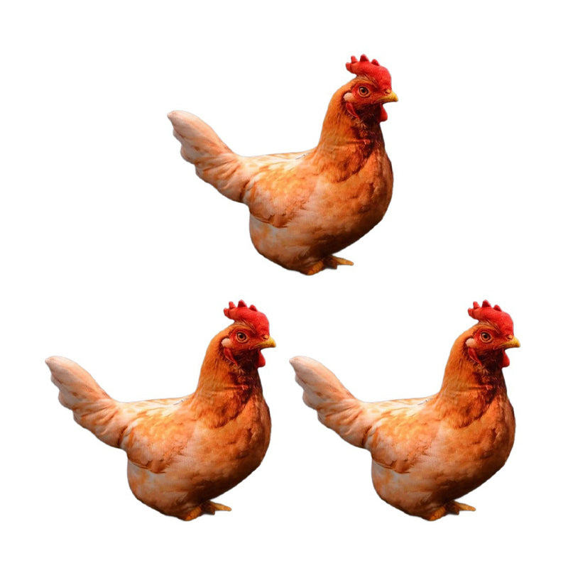 Chicken-Shaped Plush Pillow