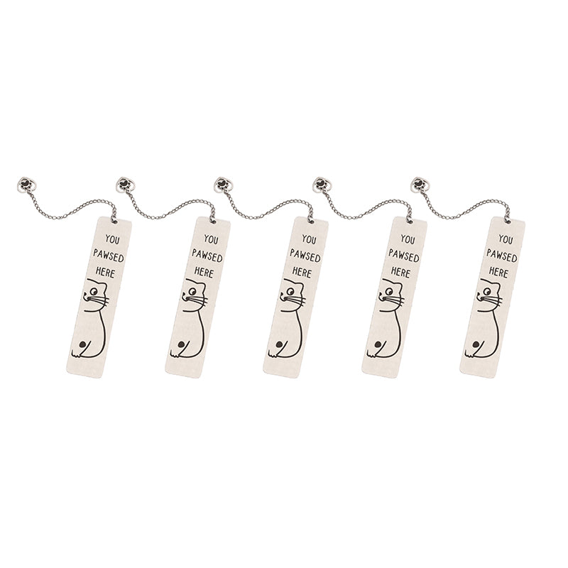 Stainless Steel Kitten Bookmark