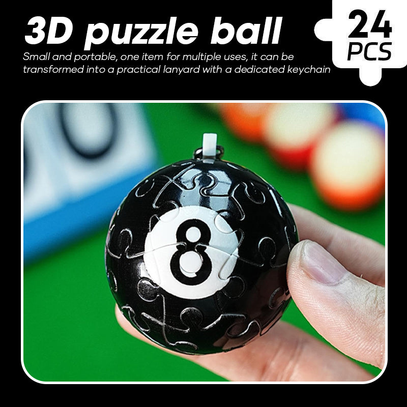 Puzzles Globe Ball Keychain