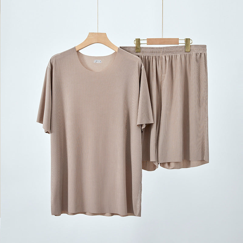 Soft Comfortable Ice Silk Short Sleeve