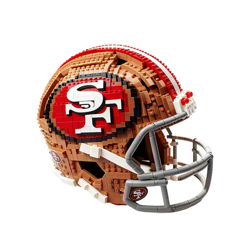 NFL Construction Helmet Building Blocks