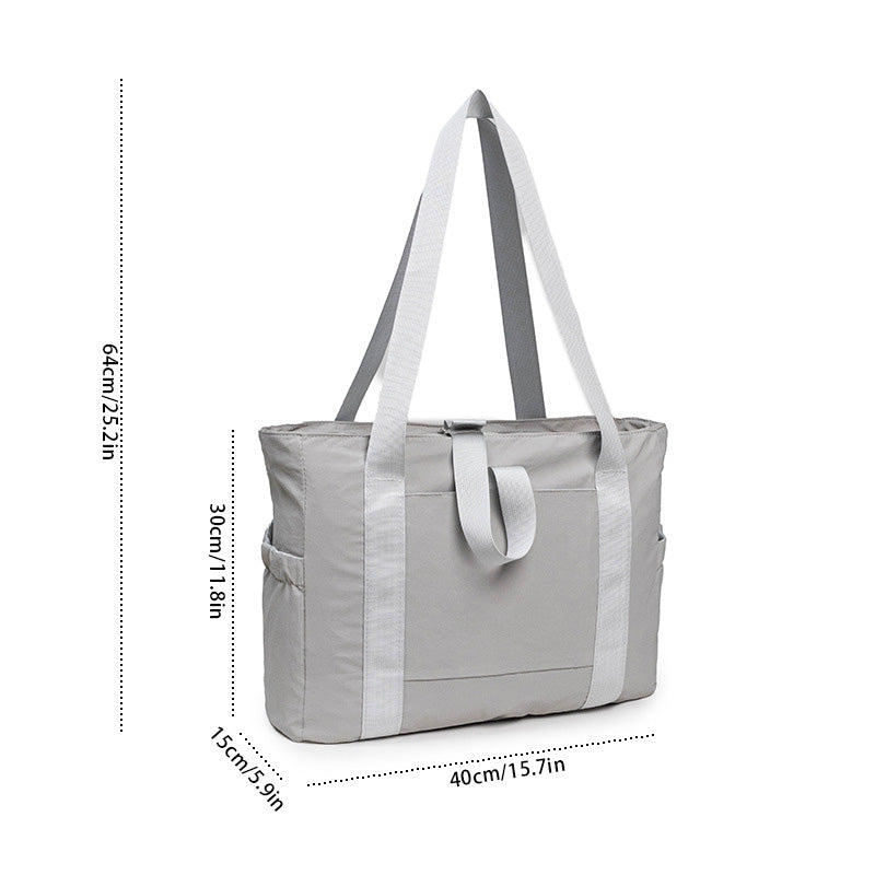 Women Tote Bag Shoulder with Yoga Mat Buckle