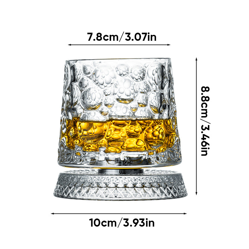 Rotating Whiskey Glass