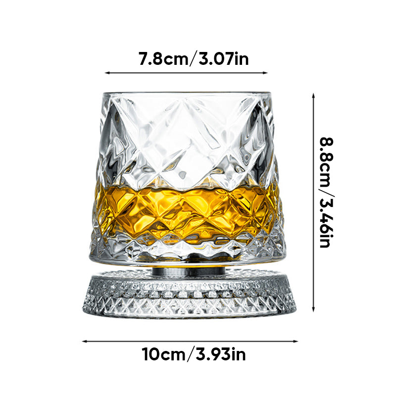 Rotating Whiskey Glass