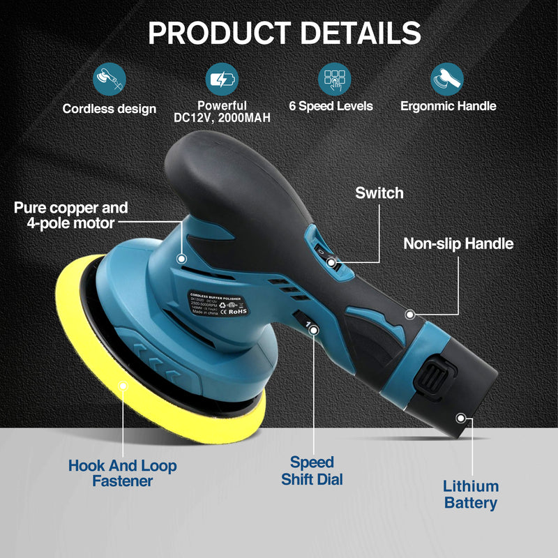 Cordless Car Buffer Polisher