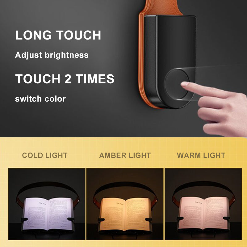 Leather magnetic book lamp