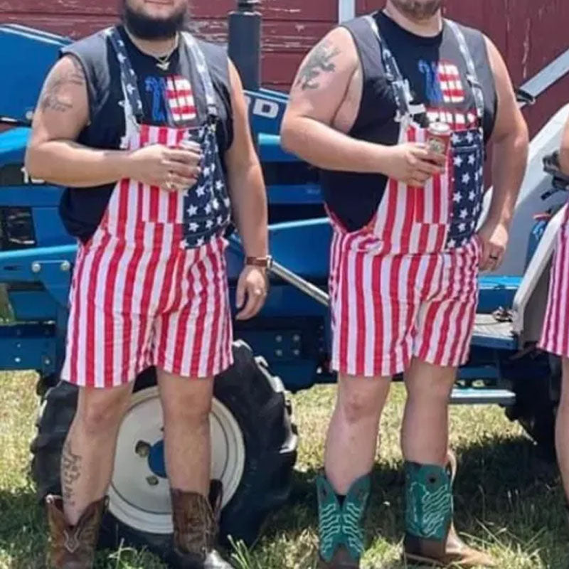 American Flag Overalls