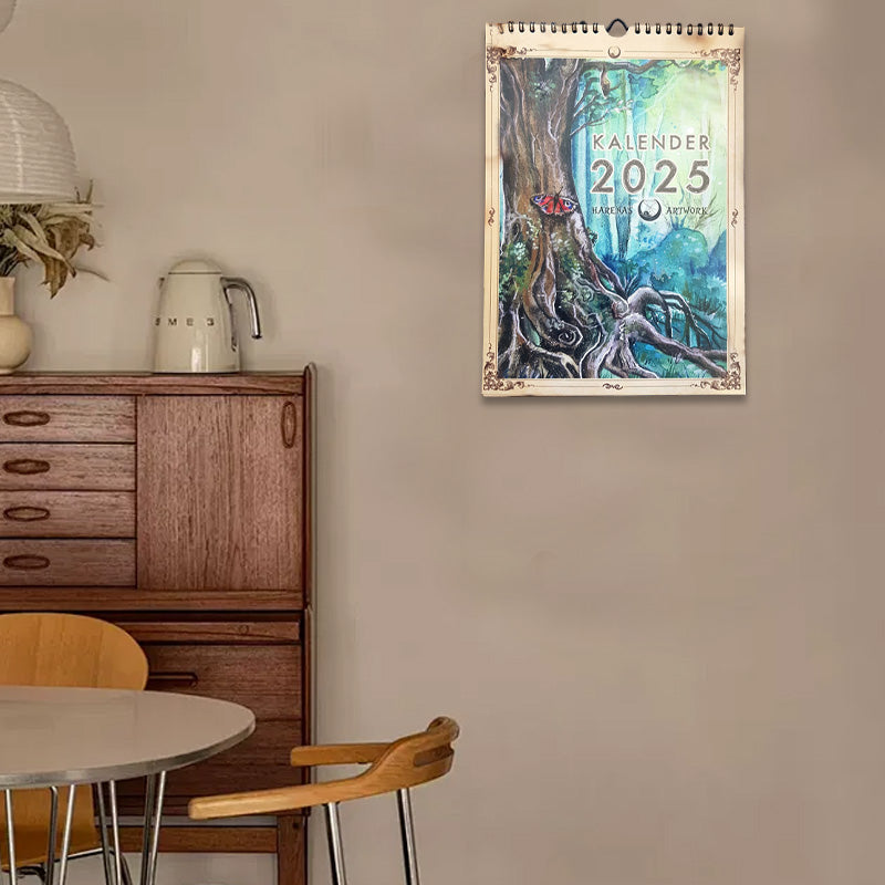 Illustrated wall calendar 2025