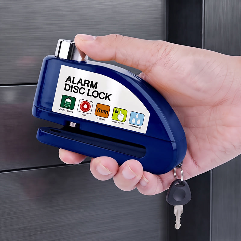 Disc brake lock with fingerprint recognition