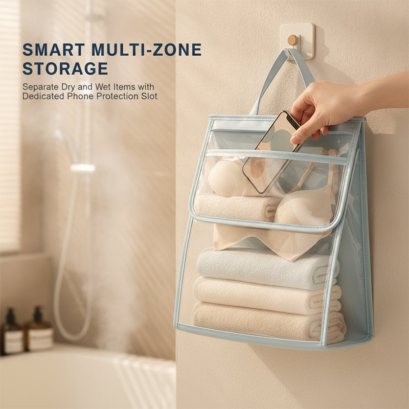 Transparent Waterproof Bathroom Hanging Bag