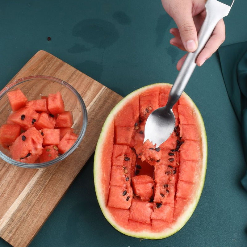 Foldable watermelon cutter