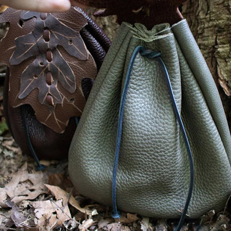 Medieval Leaf Belt Pouch