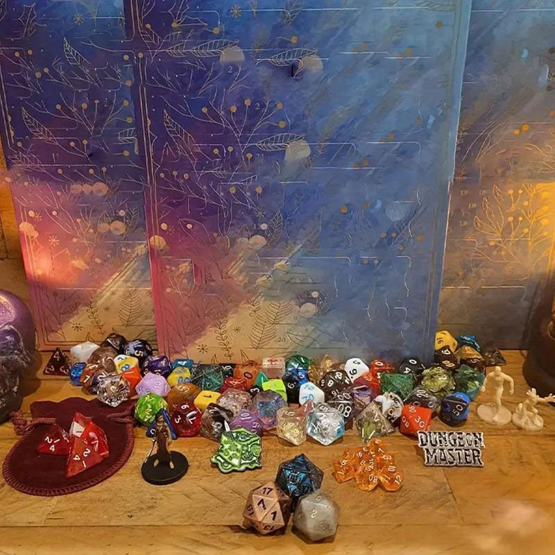 24 Random Polyhedral Dice Set