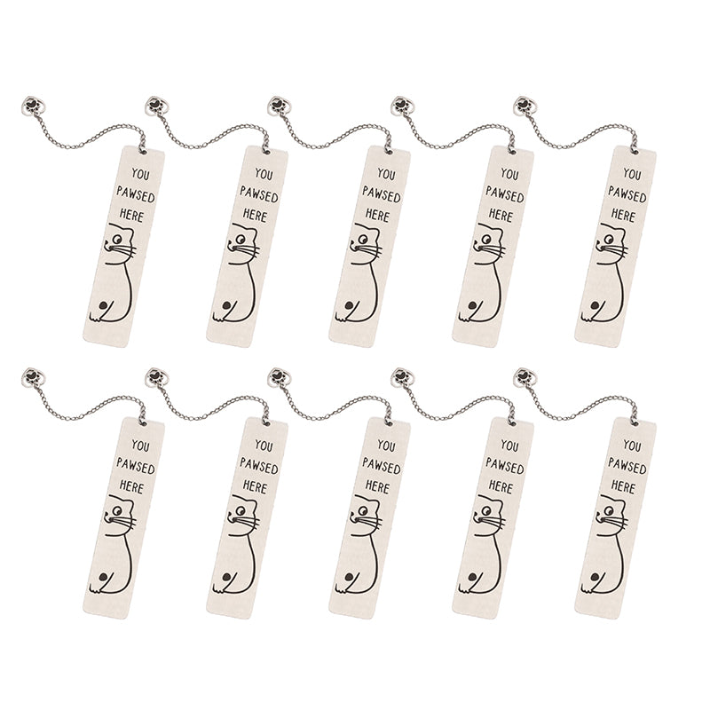 Stainless Steel Kitten Bookmark
