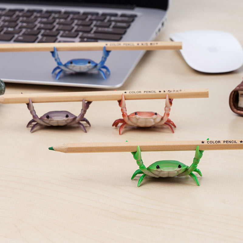 Weight Lifting Small Crab Pen & Glasses Holder