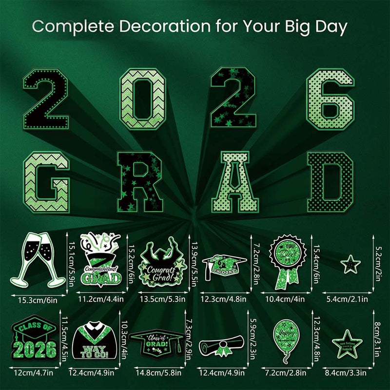 2026 Graduation Magnetic Car Decal Set