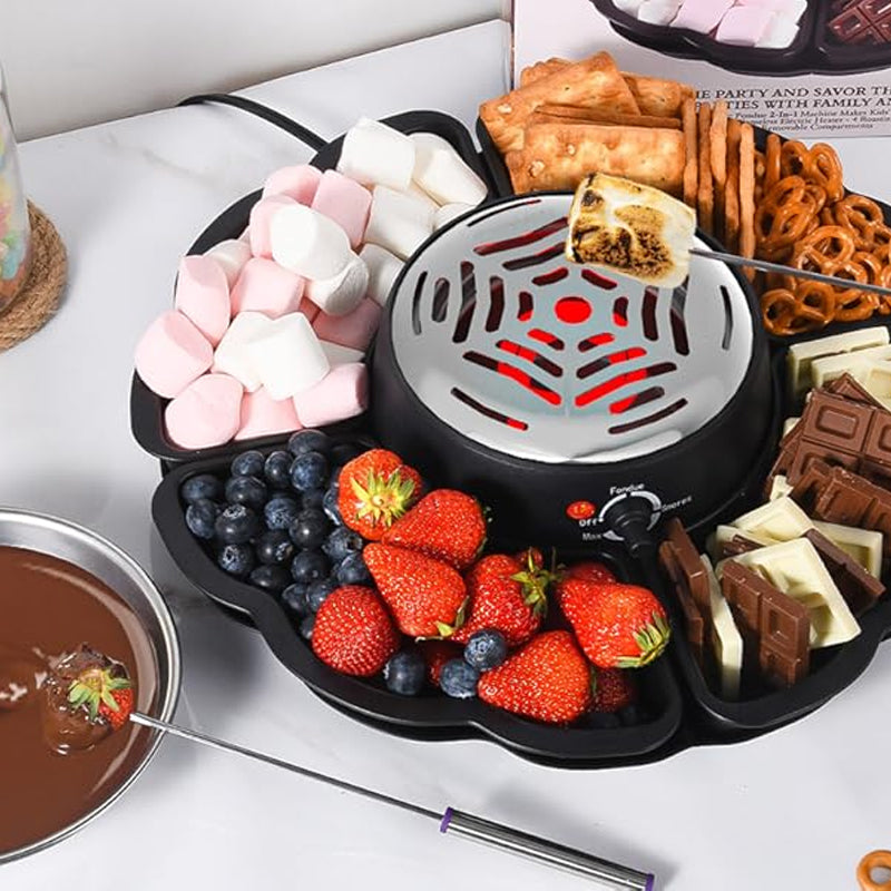 2 In 1 Smores Maker & Fondue Set