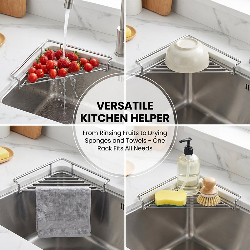 Triangular Stainless Steel Draining Rack